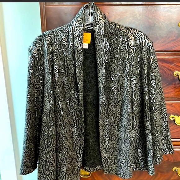 Macy’s Ruby Rd sequin cardigan - Picture 2 of 7